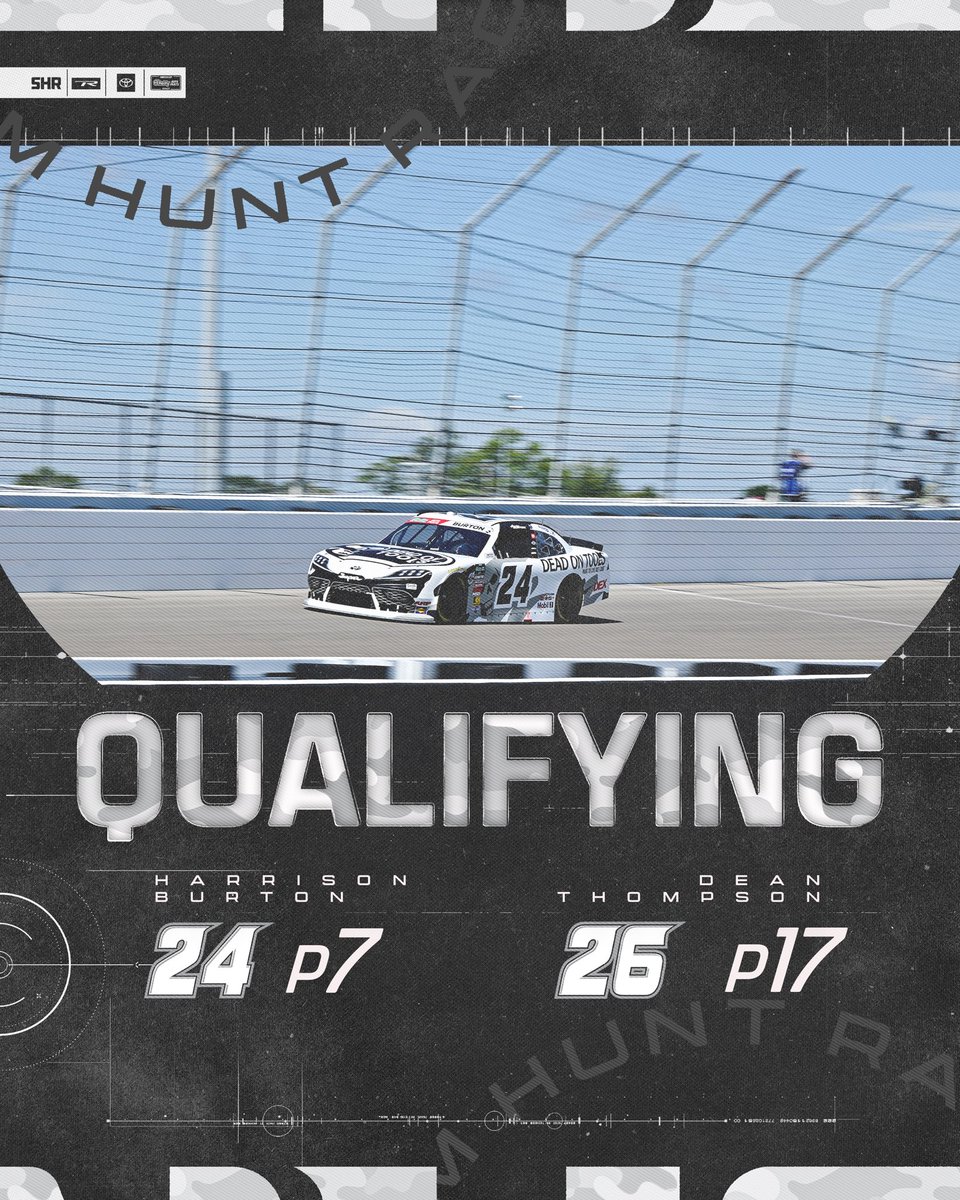 SamHuntRacing's tweet photo. .@HBurtonRacing’s p7 qualifying effort marks our best Q-run on an oval since Bristol (2) in 2024 🚀🚀

Great start to the day here at @WWTRaceway for both the 24 &amp; 26 teams. 

#NuWay225 | #LetsHunt https://t.co/pcSNRnBUlb