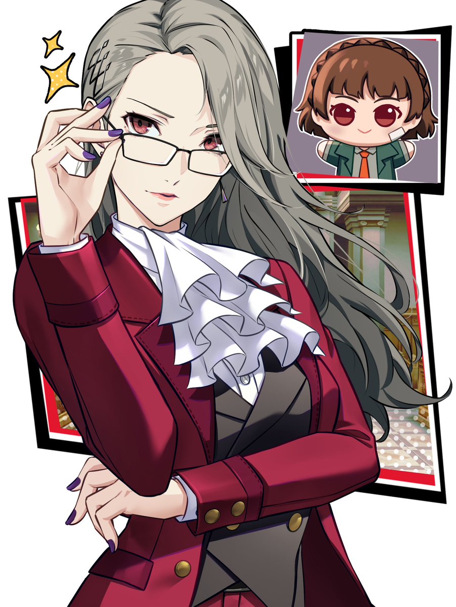 WanderstillArt's tweet photo. Sae Edgeworth (ft. Makoto Gumshoe Nui)

#persona5 #ペルソナ5 https://t.co/wOQIp07sxU