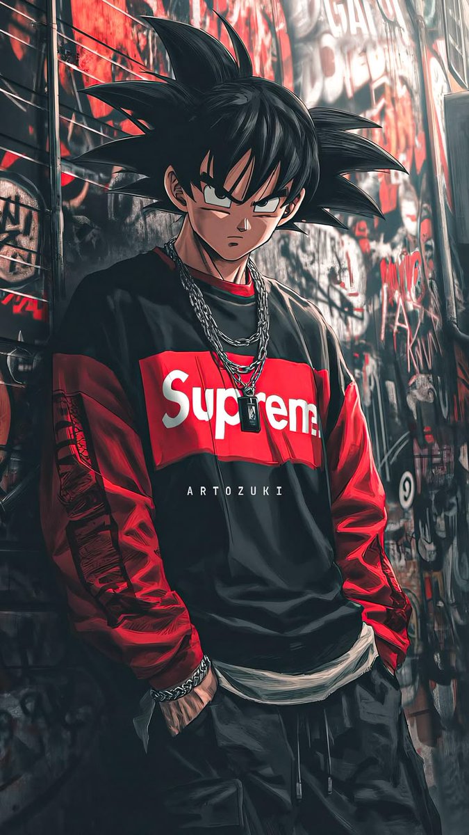 _lilly_here_'s tweet photo. Saiyan energy in the streets 🔥🖤
Anime vibes + streetwear style = pure drip ⚡️
#DragonBall #Goku #AnimeArt #Anime #Streetwear #DigitalArt #GokuArt #AnimeVibes https://t.co/2o6HVbq3SK