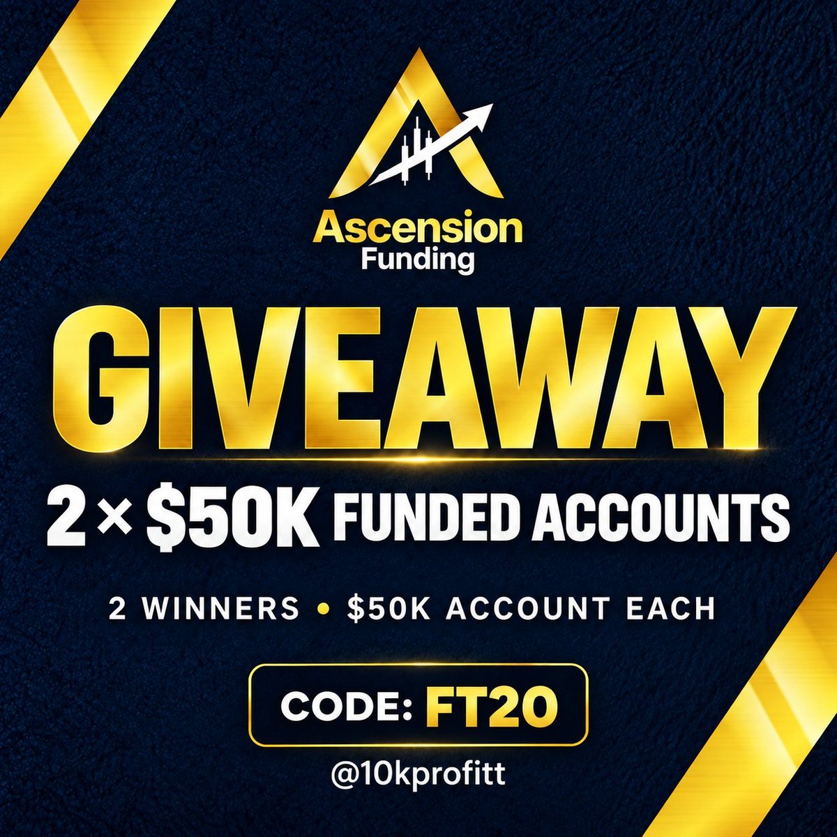 Tuckercalsonfx's tweet photo. 🎁 2×50K Future Account Giveaway 🎁 

Rules :- 

Follow - @AscensionFundin | @Tuckercalsonfx 

Like 🔸 Repost 🔸 Comment (Proofs)

Must Follow - @TomWilliamsFx 
@musabtradar @Zenithpulsefx

Winner Will Be Announce In 3 Days https://t.co/9eP3XEuJ6J