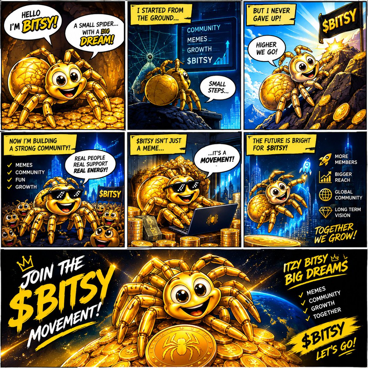 MARGENTULLX's tweet photo. 🔥🕷️ $BITSY IS READY TO MAKE SOME NOISE! 🕷️🔥

Small spider. BIG DREAMS. 💰⚡

$BITSY is bringing the memes, the energy, and the community together! 💙🔥

🕷️ ITZY BITSY
🚀 BIG MOVES
💎 STRONG COMMUNITY
😂 NONSTOP MEMES
🌎 GROWING TOGETHER @ItzBitsy  LFG😱😱😱🥹🥸🥸😀😀😀😀😀😘😘 https://t.co/mP4I4nh8B2