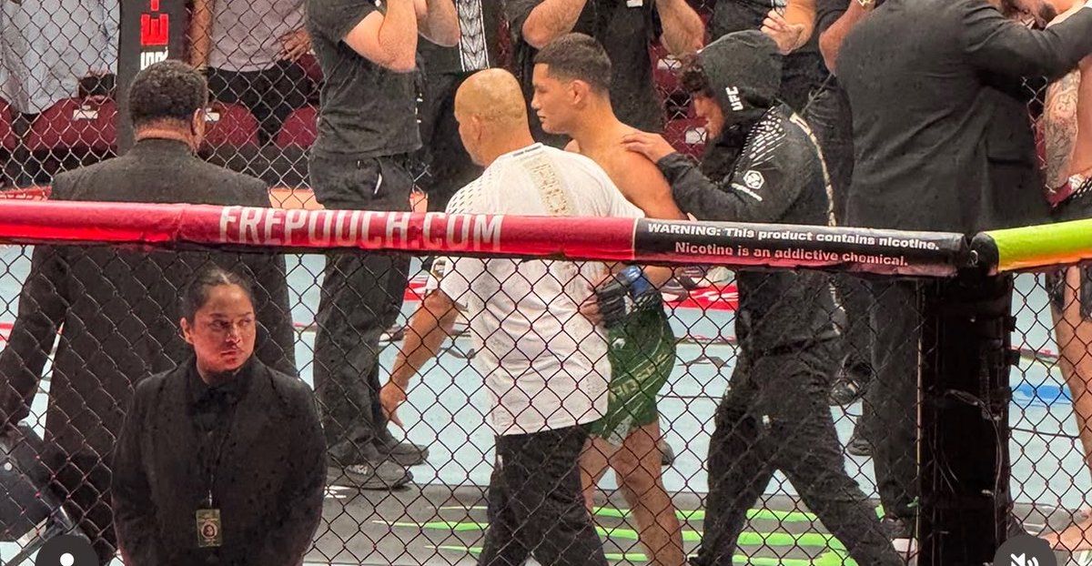 realkevink's tweet photo. Raul Rosas Jr Watched His Brother Get Knocked Out Worse Than Umar Nurmagomedov and Didn’t Jump In The Cage 👀 https://t.co/wQLMDxf6mC
