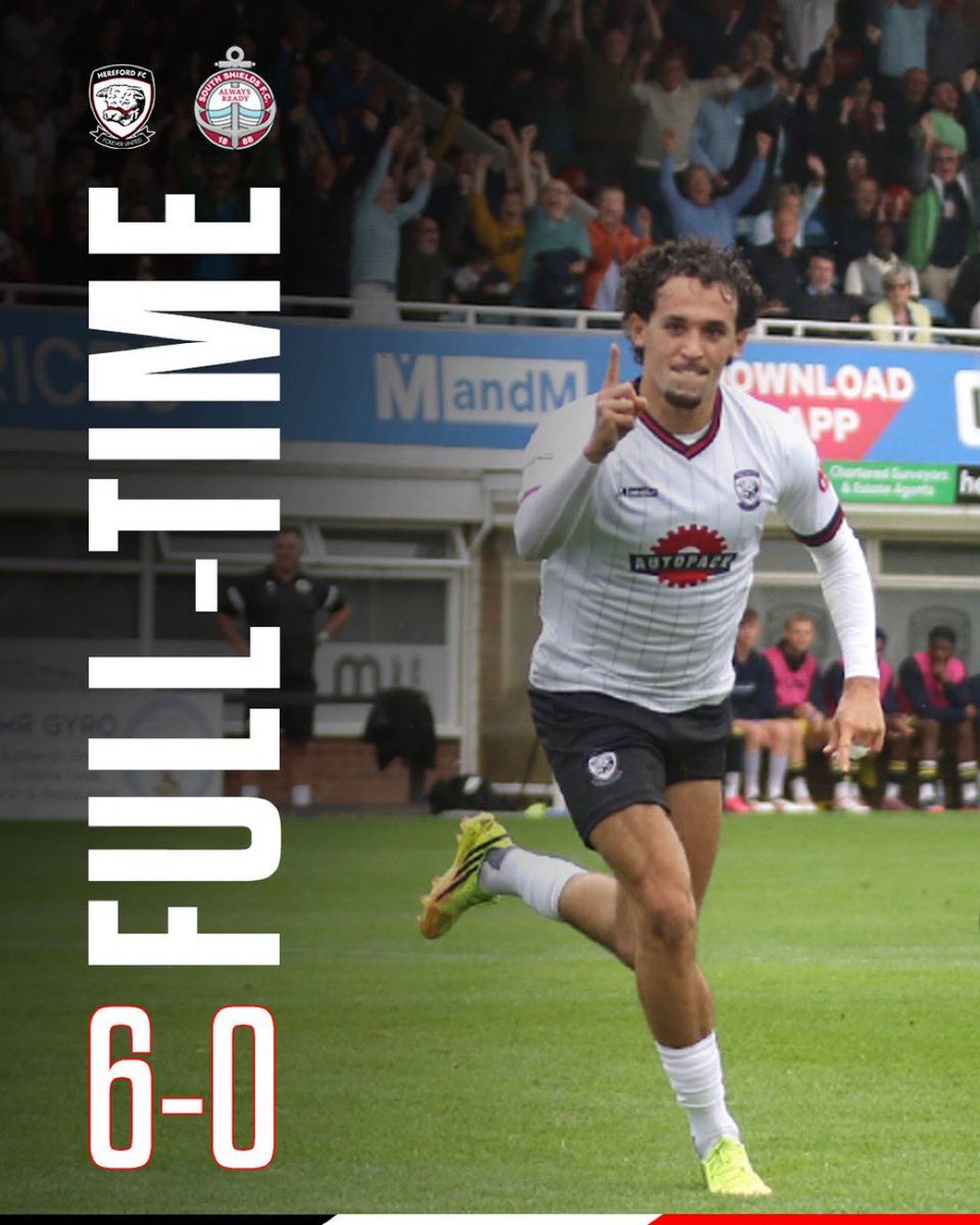 VMP3TTT's tweet photo. VMP CLIENT | BILLY PHILLIPS

🔥 What a week for Billy! 

After signing a new contract this week, Billy celebrated in style with a hat-trick as @HerefordFC demolished previously unbeaten South Shields 6-0! 

The Bulls go top of the @NL_Enterprise North. ⚽️ https://t.co/T1HrsR8bY2