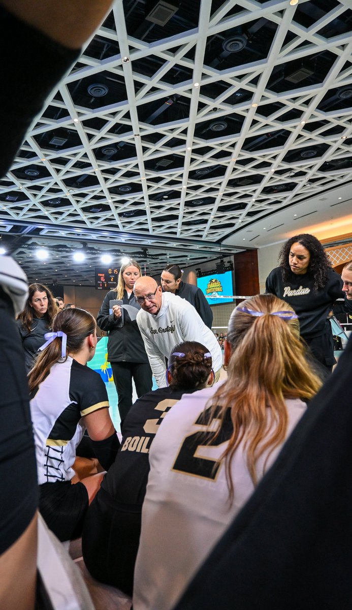 PurdueVB's tweet photo. History made. 🌎

✅ First NCAA match to be played outside the U.S.
✅ First team to WIN an NCAA match outside the U.S.