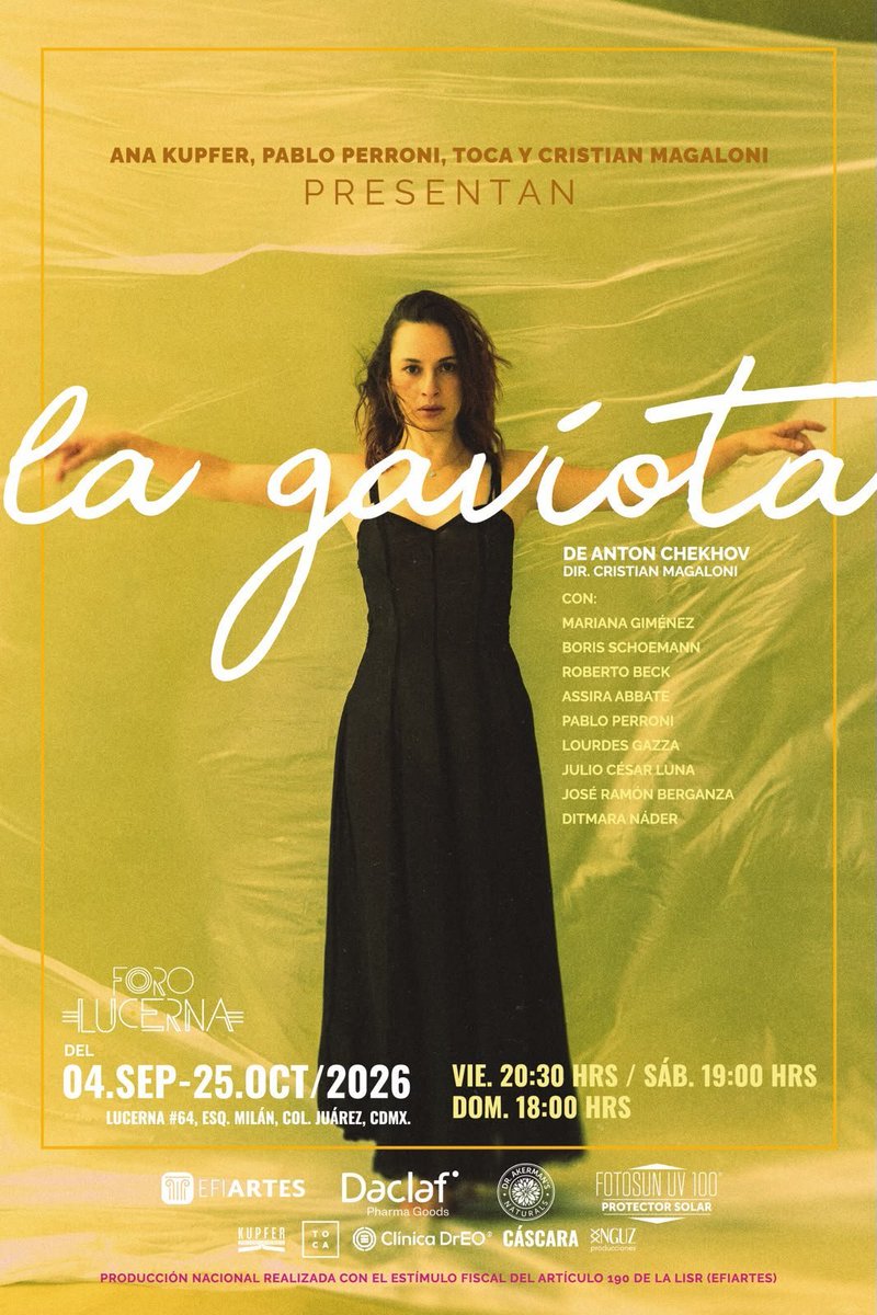 venalteatroMX's tweet photo. Tenemos pases dobles para que asistan HOY 7pm a "La Gaviota" en el Teatro Milán 🎭

Únicamente:

🌟Nombre completo
🌟Like y RT a esta publicación 
🌟 Captura de Pantalla de que comentaste alguno de nuestros videos en YouTube 👇🏾

https://t.co/zaSSBA0mjd

Ganadores al azar 🥳 https://t.co/Gvj7V2ozbh