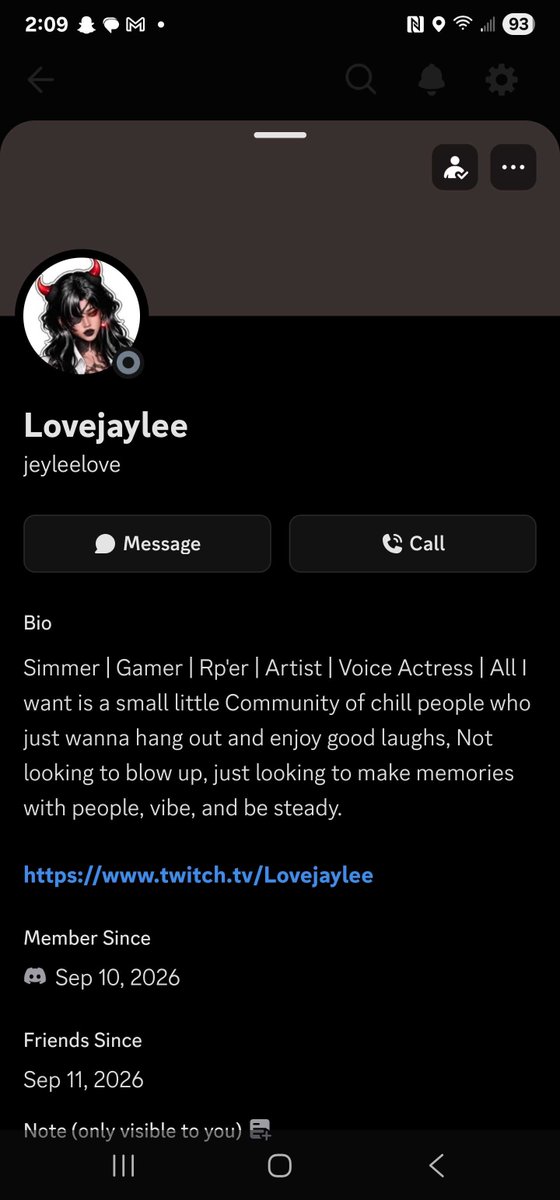 LovejayleeTTV's tweet photo. 💔 Please report this discord account, someone is impersonating me and contacting people. 

User jeyleelove --- 
id 1548172544438177937

@discord  @discord_support  #discord https://t.co/6lmOuloR4v