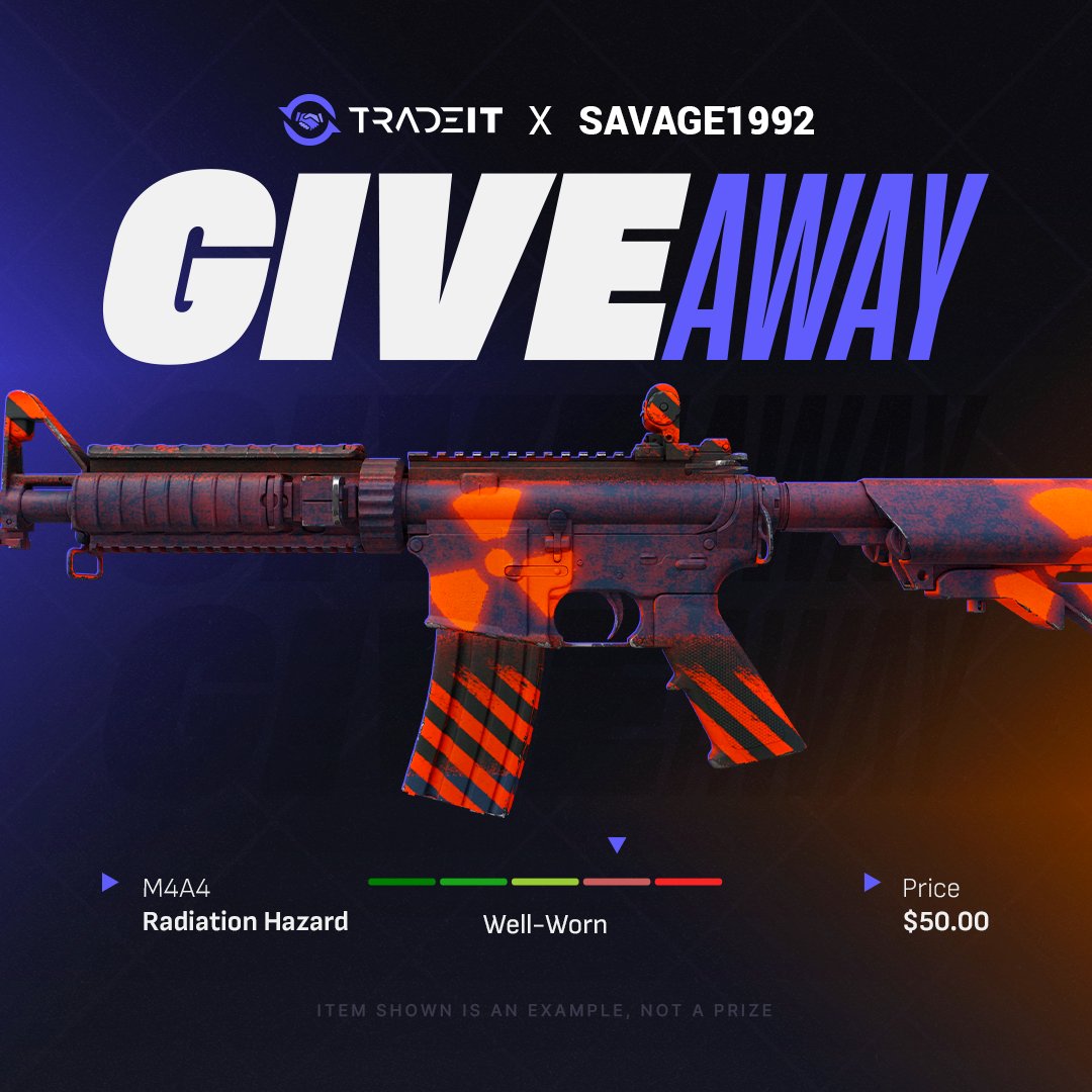 savagebro92's tweet photo. 💲50 GIVEAWAY

➡️TO ENTER:

✅Follow me &amp; @tradeit_gg 
✅Retweet &amp; Like
✅Tag 2 friends

⏰Giveaway ends in 7 days. https://t.co/9dKqC84jxp