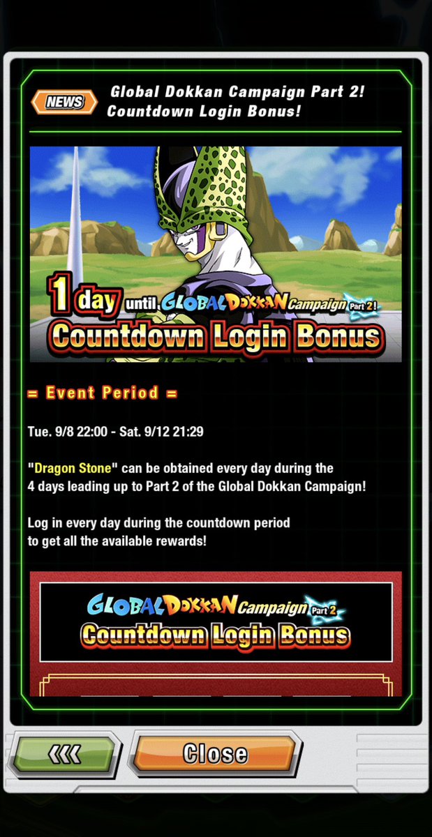 kkmarshan's tweet photo. Ngl a cell saga Goku doesn’t sound that bad rn 
#dokkan #dokkanbattle https://t.co/X4PficJWVH
