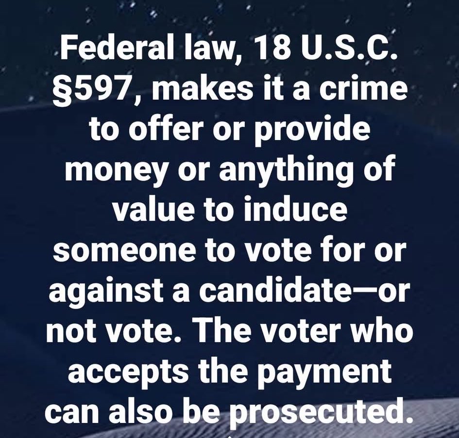 Nach9636's tweet photo. @RpsAgainstTrump Bribery is a crime,
members of congress, remove that Mfer NOW
 @HouseDemocrats @SenateDems @HouseGOP @SenateGOP https://t.co/Gzxfi0bPpA