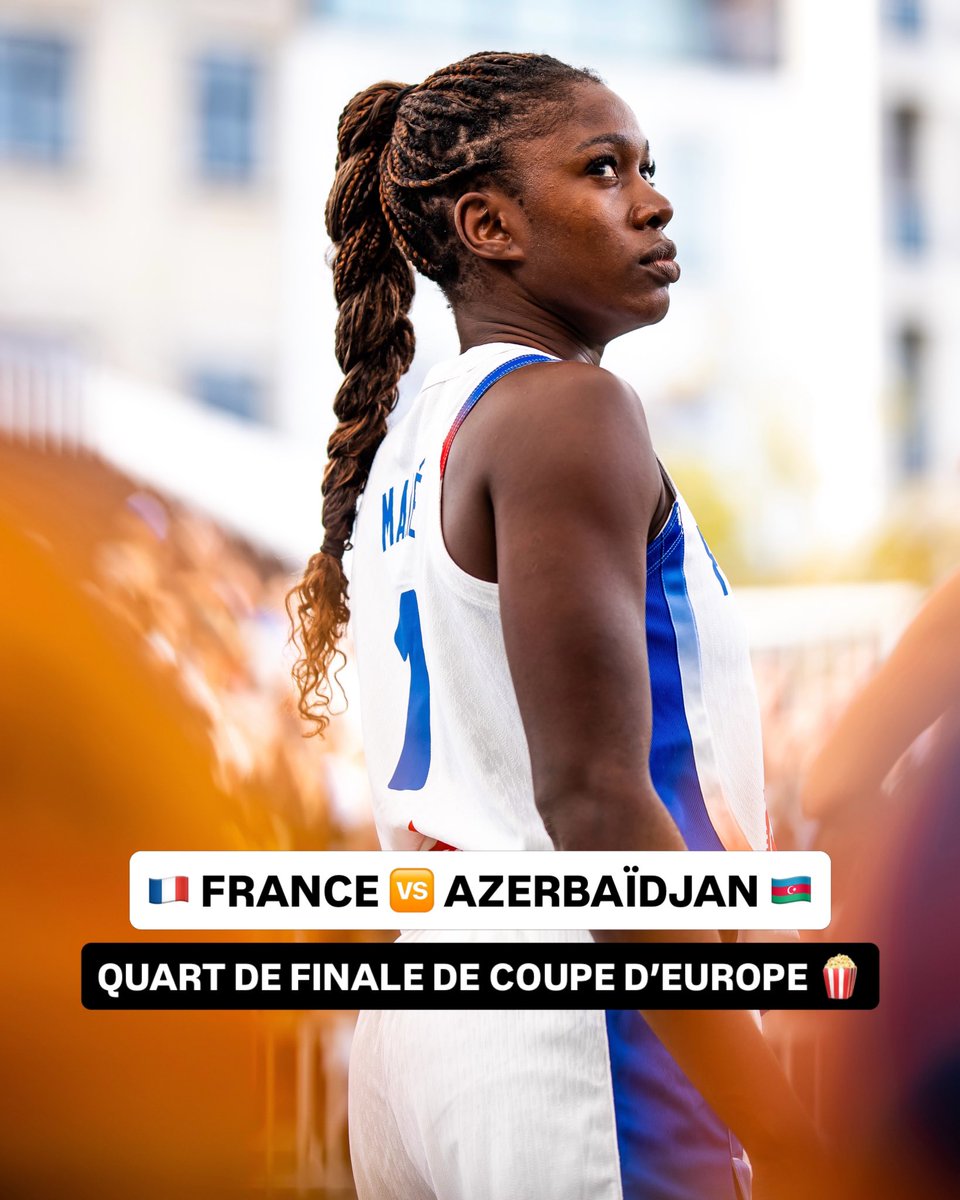 3x3ffbb's tweet photo. L’Azerbaïdjan en quart 🍿

Les Bleues affrontent l’Azerbaïdjan en quart de finale de la Coupe d’Europe ce dimanche 13 septembre à 14h45 en direct sur https://t.co/1VVS9nr859 🇫🇷

#3x3Europe https://t.co/S1lSyY5zGm
