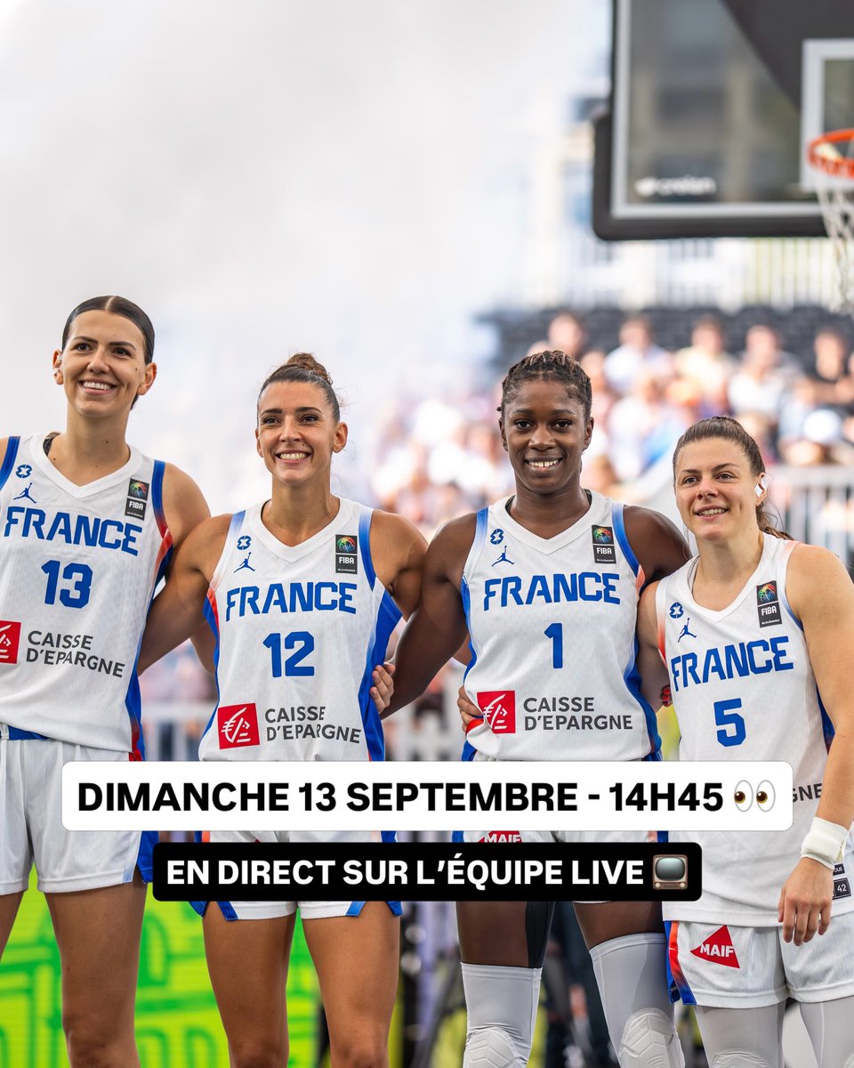 3x3ffbb's tweet photo. L’Azerbaïdjan en quart 🍿

Les Bleues affrontent l’Azerbaïdjan en quart de finale de la Coupe d’Europe ce dimanche 13 septembre à 14h45 en direct sur https://t.co/1VVS9nr859 🇫🇷

#3x3Europe https://t.co/S1lSyY5zGm