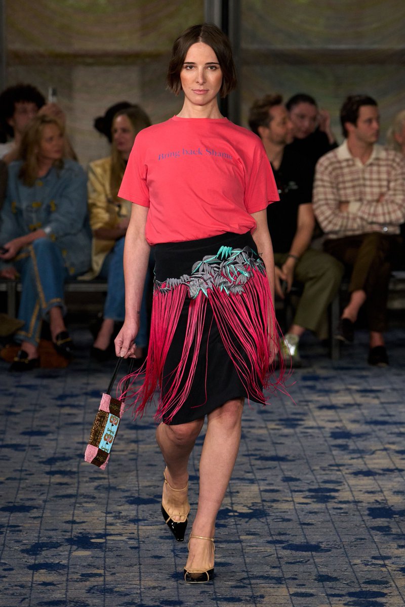 Hari Nef Conner Ives runway Hari Nef for Conner Ives SS27 Bring Back Shame
