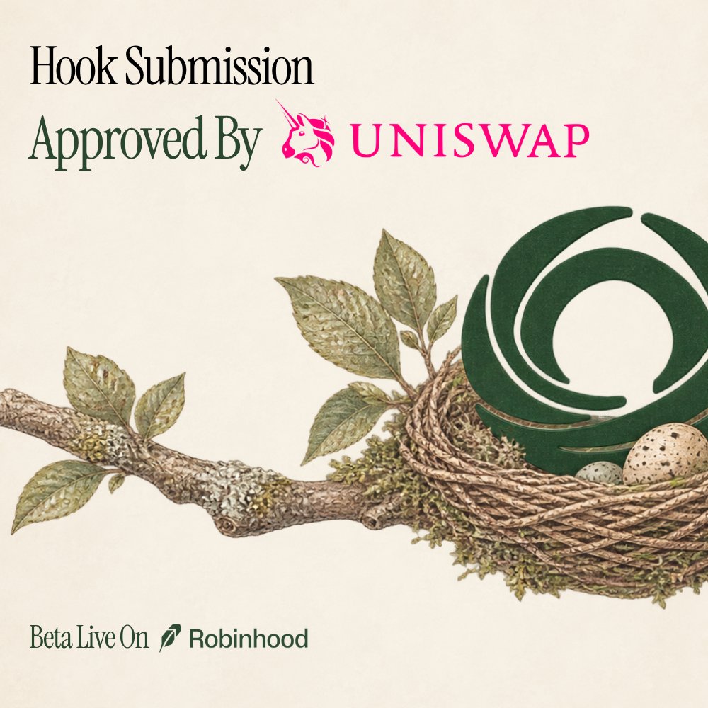 RoostLaunch's tweet photo. Our hook submission has been approved by @uniswap.

From now on, new pools will be automatically identified for routing 15 min after creation.

Launch your idea on Roost. https://t.co/Sz1qk16Ys9