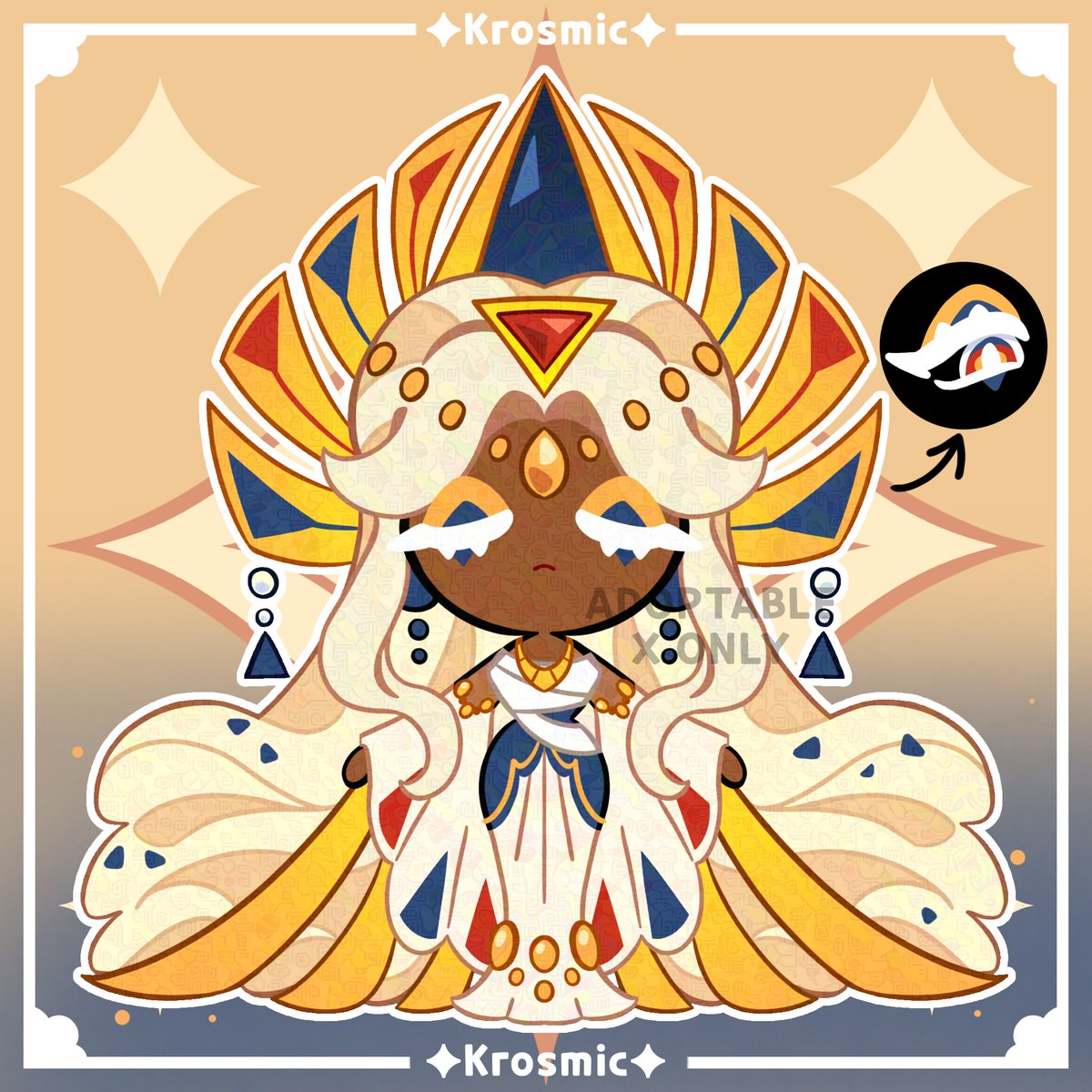 Krosmiverse's tweet photo. Cookie Run Adoptable 🧀 ✨
—Meet Holy Cheese Cookie!

👑Price: $50
🌟 PayPal Only-Sending through Gmail-DM to CLAIM

TAGS: #cookierunoc #adoptable https://t.co/c8QBkH192x