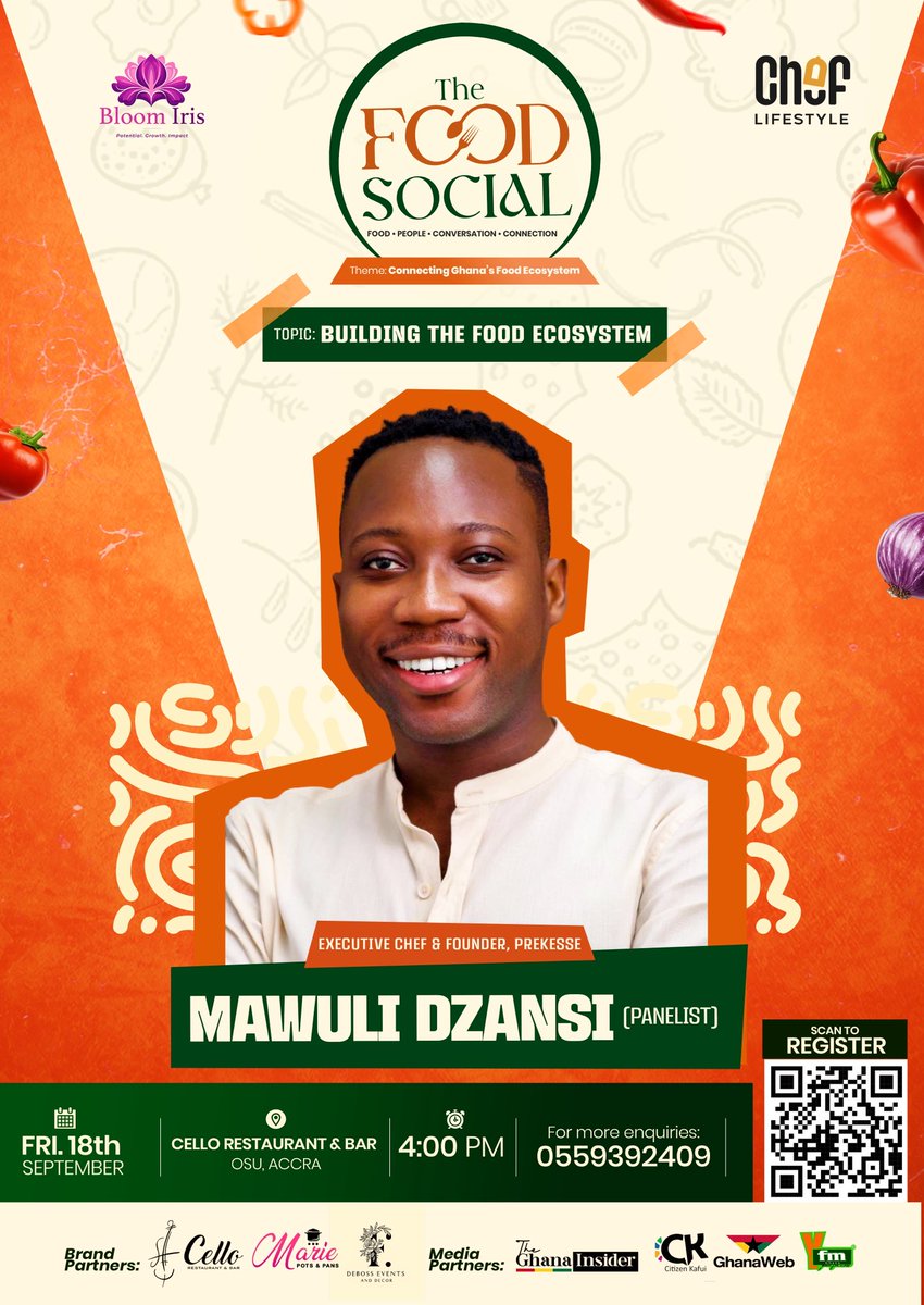 BibianaGyasi's tweet photo. Food is bigger than what happens on the plate.
Panel 2 will explore 
BUILDING THE FOOD ECOSYSTEM
How Can We Connect, Collaborate and Build a Stronger Food Ecosystem in Ghana?

Salia of @farmitecture.gh 
@chichi.yakubu 
@mukasechic 
@mawuli.dzansi https://t.co/3FiYYL3vp8