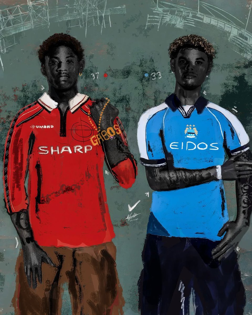 NoteSphere's tweet photo. 🎨: ‘Manchester Derby’ (2026)

👨🏾‍🎨: @nkfrom04 https://t.co/b6p1ijZlaX