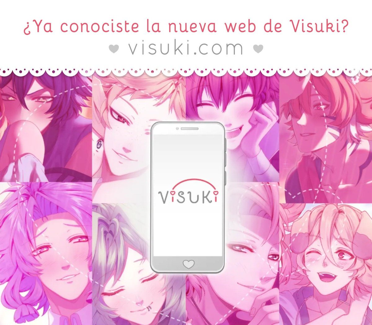 Visuki_Otomes's tweet photo. Hola Visukitos! ^^
Vieron ya la nueva web que tenemos? * w *
Pensada para darle su espacio a cada juego y con la info más accesible~
Que les parece? <3
https://t.co/wYmAG0nEtA
#visuki
#visukiotomes https://t.co/MPJCL1DkMr