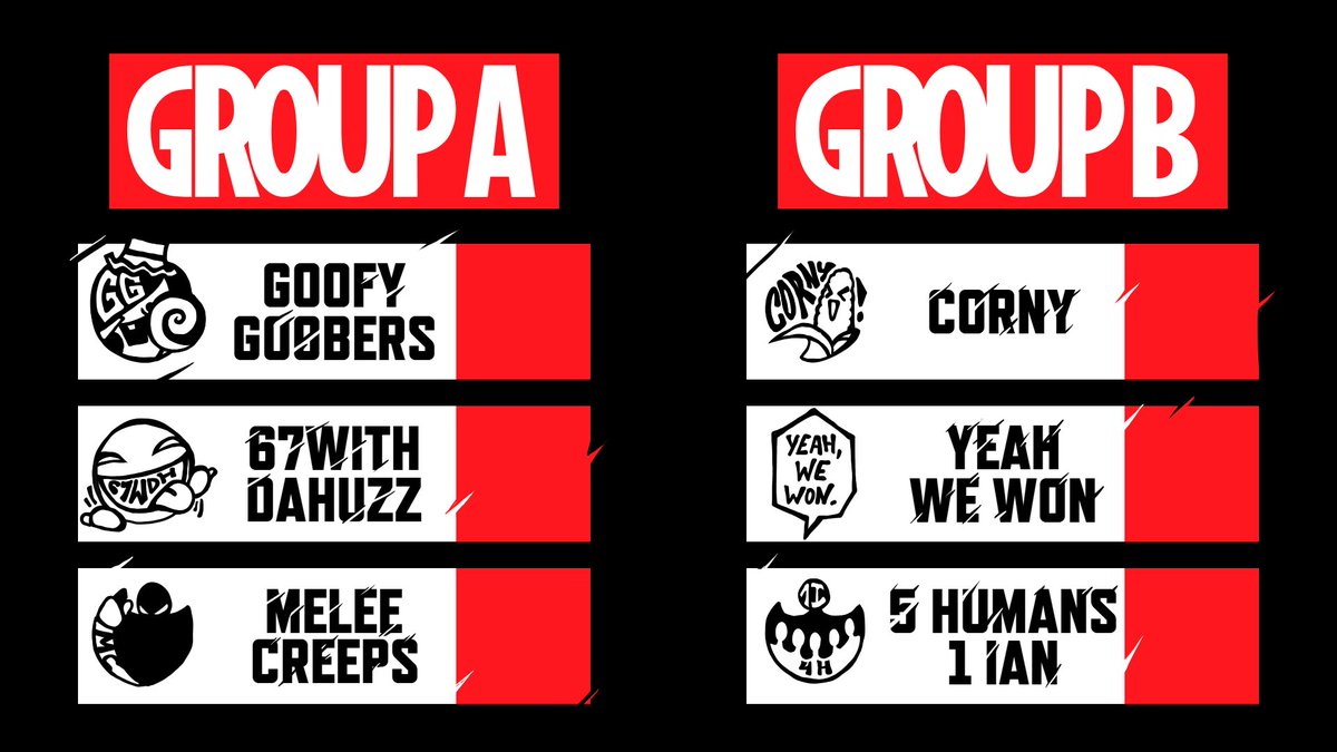 HandsofTimeTour's tweet photo. Here are your groups for Thursday! Match times are in the thread below as well. Thank you so much to @BladeofCaprice for stylizing the graphics and drawing team logos!

Reminder that the first stream will be on 09/17 starting 8pm EST. TELL ALL YOUR FRIENDS :D https://t.co/rtrgtJ0FXU