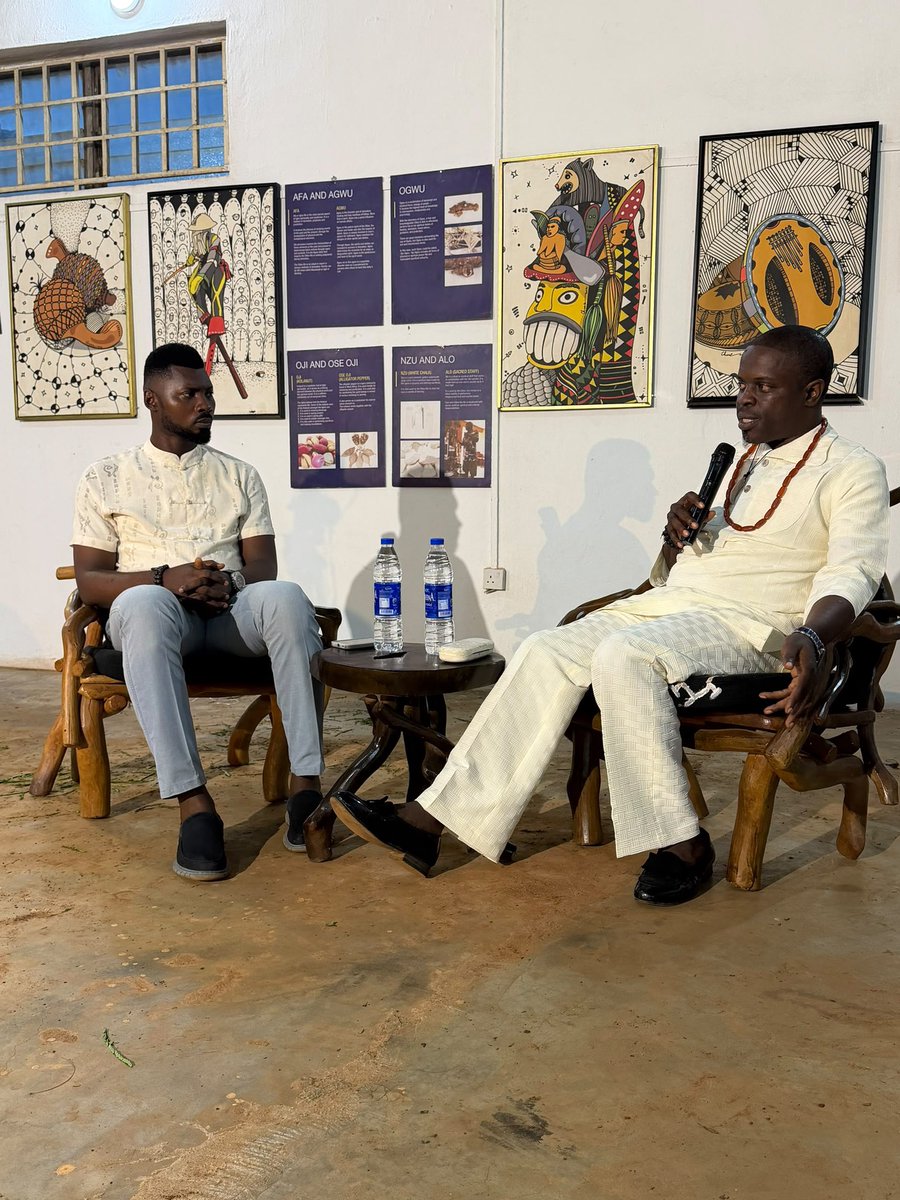 cfmemories's tweet photo. We also had a fireside chat that explored Dr. Ikechukwu’s mission at the Centre, his direction and expectations for the residency, and how he hopes to leverage theatre and performance to interpret culture and heritage in new ways. https://t.co/CkwxiDKd7Y