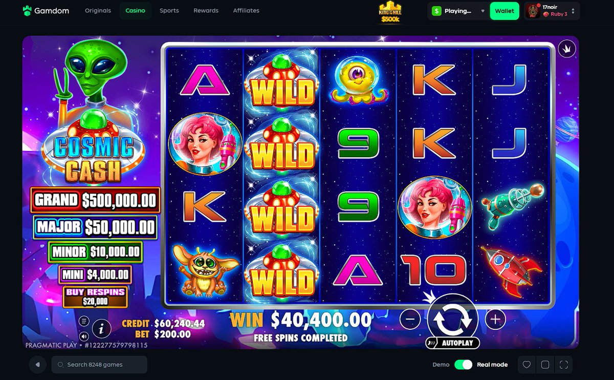 17noirRewards's tweet photo. HOLY SHIIIEEEEEETTTT 🔥🔥🔥

Finally we hit something MASSIVE!!
W @gamdom https://t.co/GOA0bzZpCZ