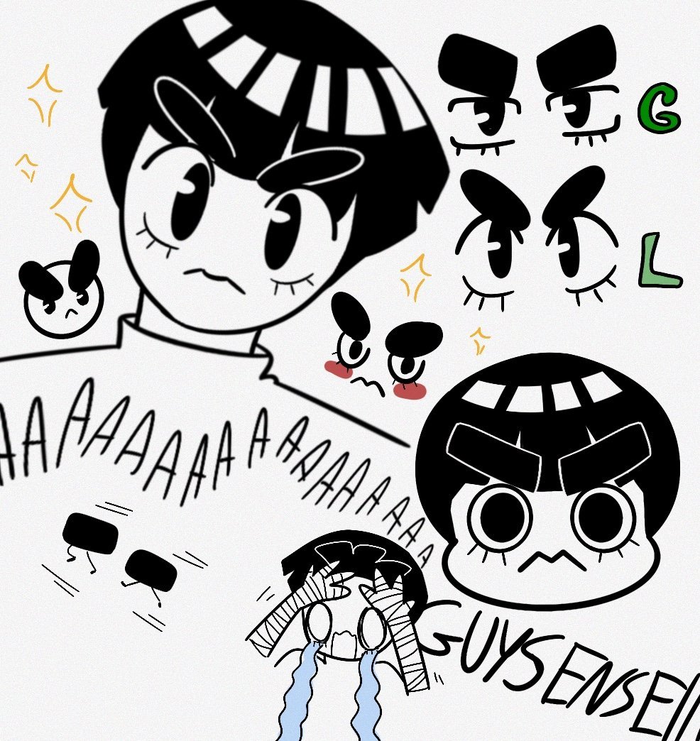 lisczielo's tweet photo. Eyebrows appreciation post #rocklee https://t.co/qeMTDt61Uq