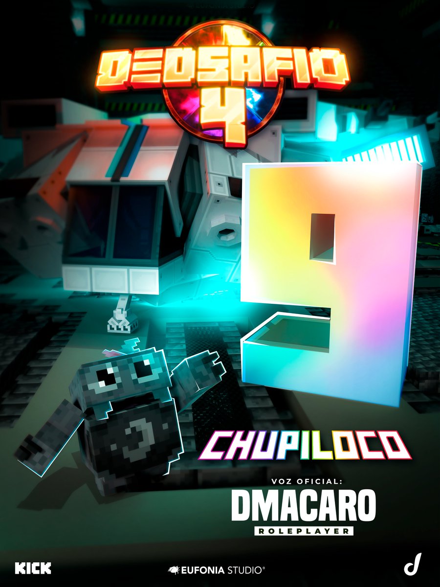 EufoniaStudio's tweet photo. ¡SÓLO 9 DÍAS PARA #DEDSAFIOMinecraft4! 🚨

¿Qué creaciones nos tendrá preparadas Chupiloco esta vez?

El científico de DEDSAFIO y miembro de los Guardianes será interpretado por @DMACARO_ 🤩 https://t.co/6UiA8RGBpk