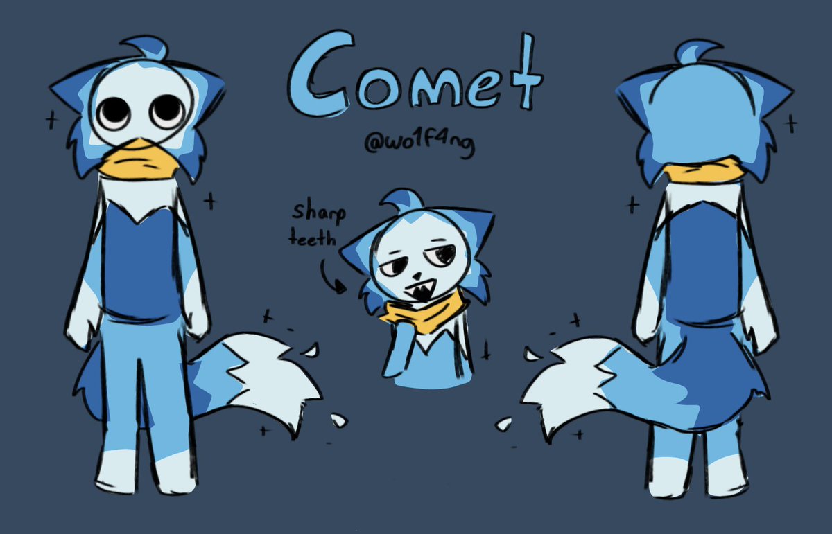 Wo1f4ng's tweet photo. WIP Of my Dandy's world toonsona! He's a ghost/star/cat thing
Still fighting with the colors but after everything I've tried, I'm liking this 
----
#dandysworld #toonsona #cat #ghost #staroc #characterdesign https://t.co/OKSkoJVOfr