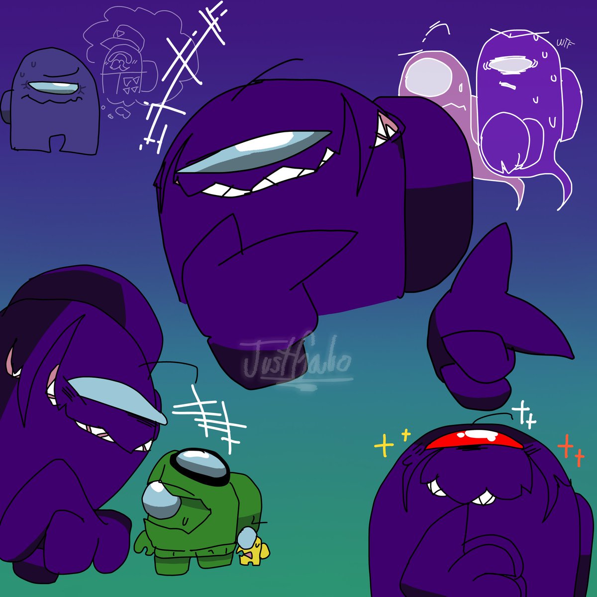 Gabriel2349167's tweet photo. Ahora sigue Índigo… sería escalofriante tener a este tipo como alguien súper chill, es como tener un jefe súper feliz o muy confiado pero sigue dando escalofríos 😭😭😭

#AmongUs #rodamrix #innersloth #art #IbisPaint https://t.co/ty0VwTj2F5