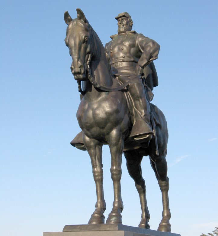 ManifestHistory's tweet photo. The Stonewall Jackson Monument, Henry Hill

Manassas National Battlefield Park

My personal favorite statue. This came out of the 75th anniversary of First Manassas in 1936. Virginia put up $25,000, ran a national sculpture contest, and Joseph Pollia of New York won it.

The Sons of Confederate Veterans had bought the land on Henry Hill and later transferred it to the United States for Manassas National Battlefield Park—on the condition that Virginia could raise a monument to Jackson here.

Pollia made him look that way on purpose. He wanted Jackson to read as unmovable—“solid force,” he said—not a likeness of the thin, 37-year-old professor who actually stood here. The exaggerated physique was a 1930s heroic type, meant to look like a stone wall.

Dedicated August 31, 1940, and unveiled by Jackson’s great-granddaughter, Julia Preston.

Thomas Jonathan Jackson

1824–1863

There stands Jackson like a stone wall