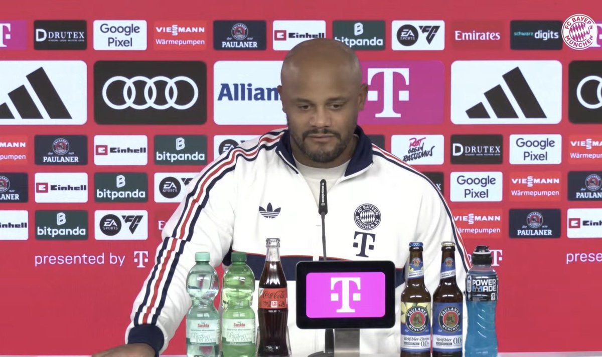 bavaros_brasil's tweet photo. ‼️🇧🇪 • #Kompany sobre como lidar com #Boey após ele acabar ficando no clube:
🗣️—"O que vi nos últimos dois anos e meio trabalhando com #Eberl e #Freund é que o clube é claro e direto, também em seus tratos com os jogadores.. https://t.co/u1ONlK7KtR