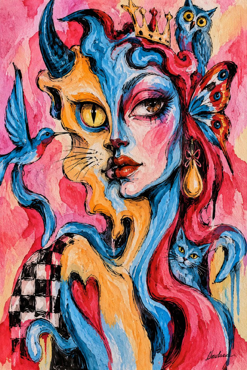 simonebehrsing's tweet photo. I Am Many. Never one shape. Never one story. Always becoming.
#WeirdArtRebels #ShapeShifterSaturday #ShapeShifterArt #DigitalArt #Behrsing https://t.co/FtTEZLGiKz