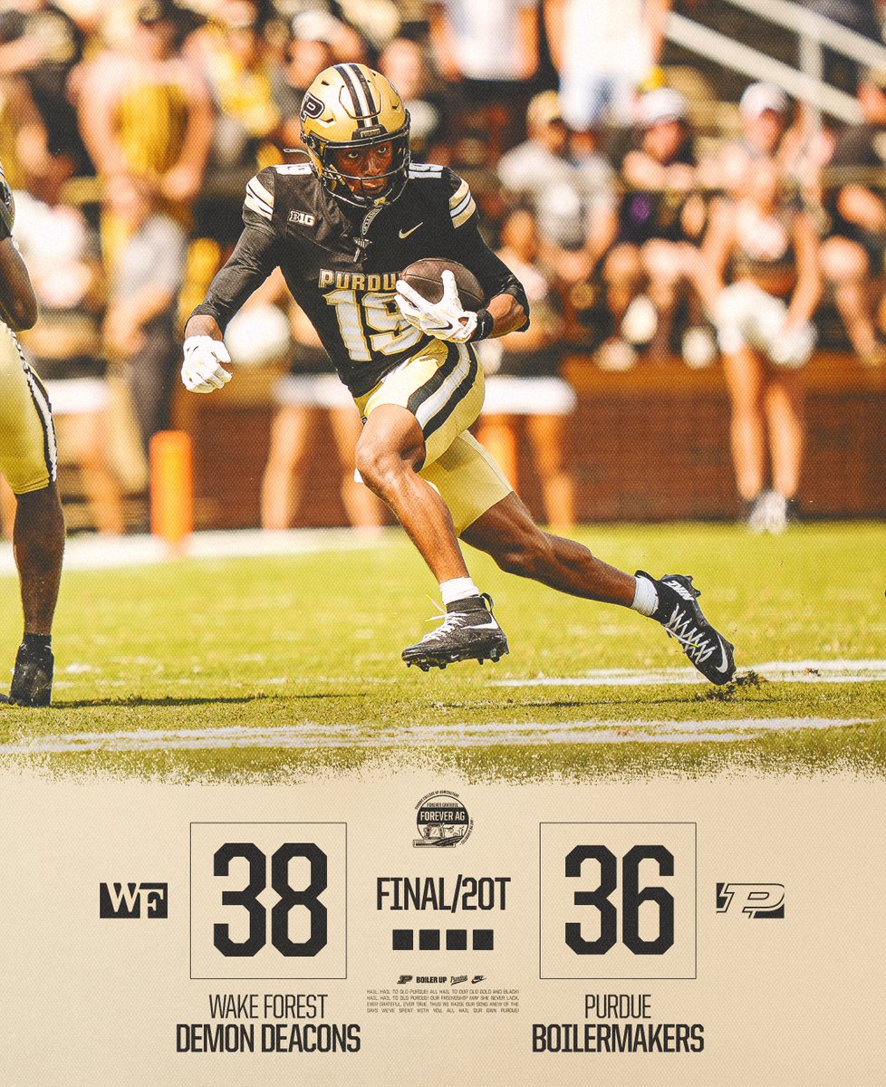 BoilerFootball's tweet photo. Final in double overtime. https://t.co/iFdZrAJCpA