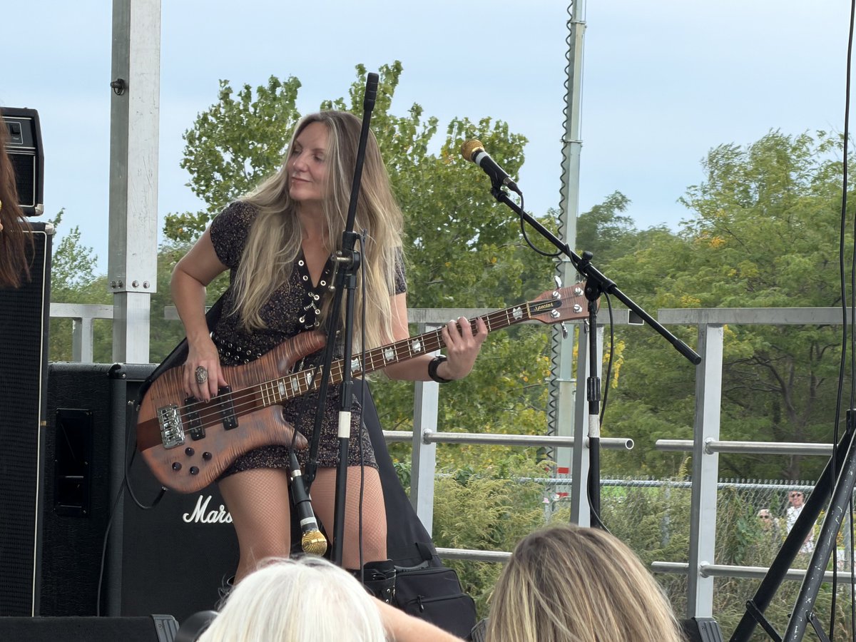 dpbuffalo's tweet photo. Great day for #musicisart , the band Perilous  was lighting up the stage , they will be at Mohawk lounge and Sportsman’s in October https://t.co/ONBpjS4Klz