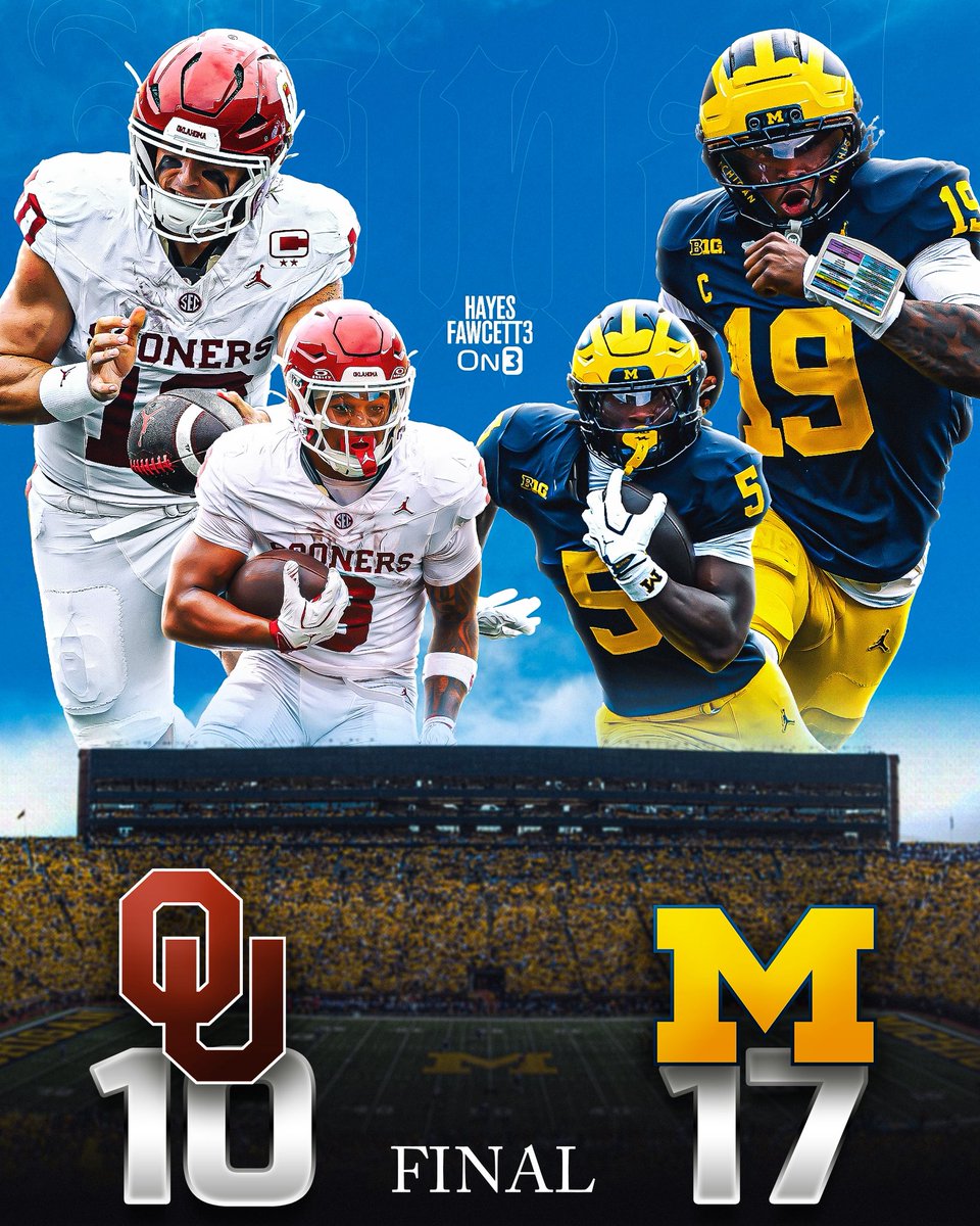 Hayesfawcett3's tweet photo. EVERYONE COUNTED OUT MICHIGAN. 

GAMES AREN’T WON ON PAPER 〽️ https://t.co/gb4rRty52I