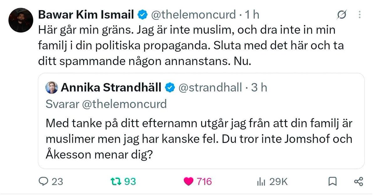 beckmansasikter's tweet photo. Absurt av Strandhäll! https://t.co/beD9pEjhJ6