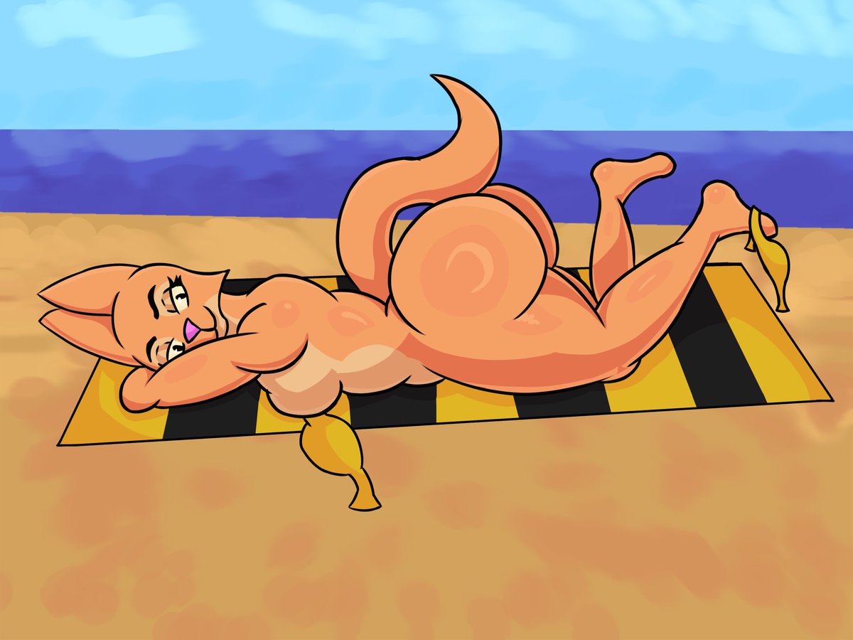 KrabKakesart's tweet photo. Diane at the beach!

#furrynsfw #nsfwtwt #yiff https://t.co/PB5EC8Raw6