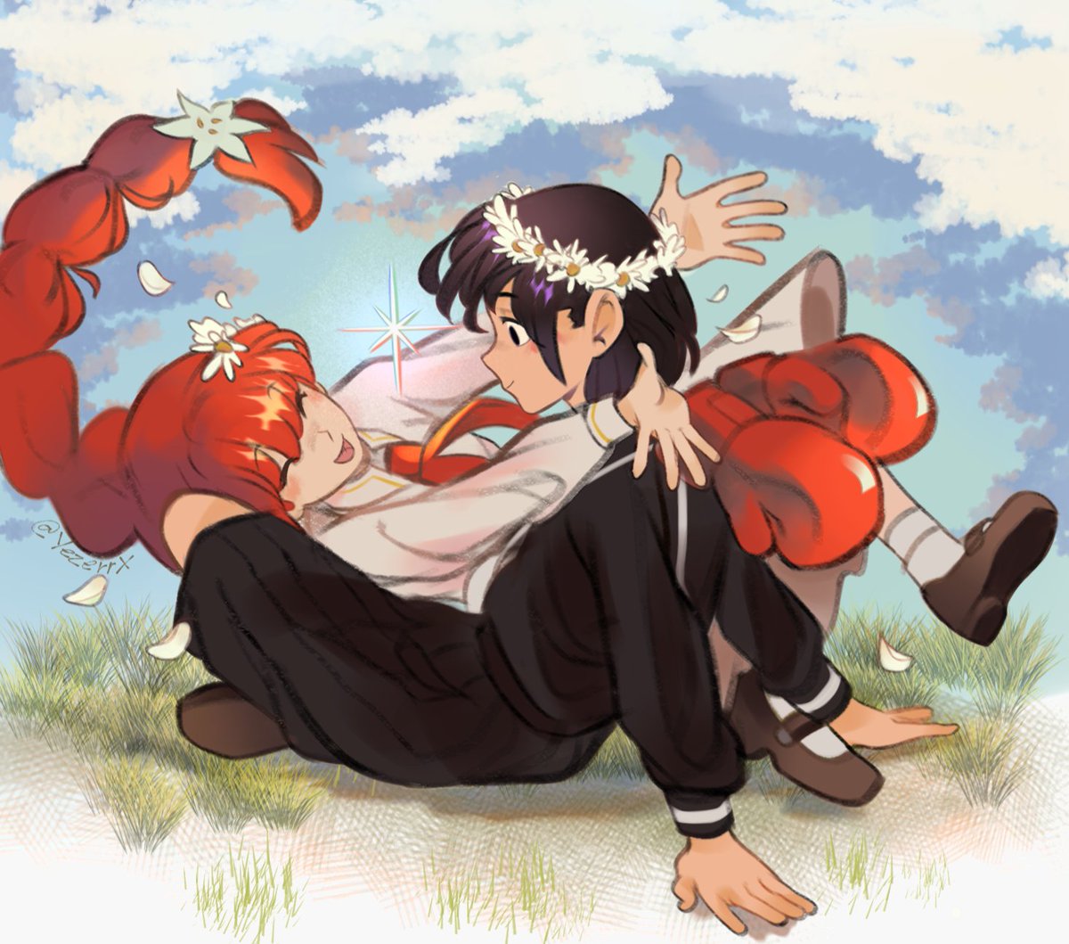 yezerrX's tweet photo. Happy ending  🐟✨️🥊
#GoodbyeLara #SayonaraLara
 #さよならララ #Laramari https://t.co/iRBAv400h8