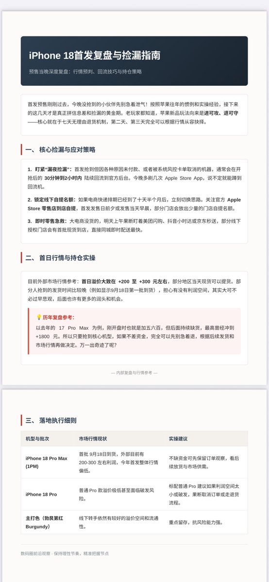 sandra_lowry's tweet photo. iPhone 18_首发捡漏与行情复盘指南 https://t.co/ttCu4HRrqN