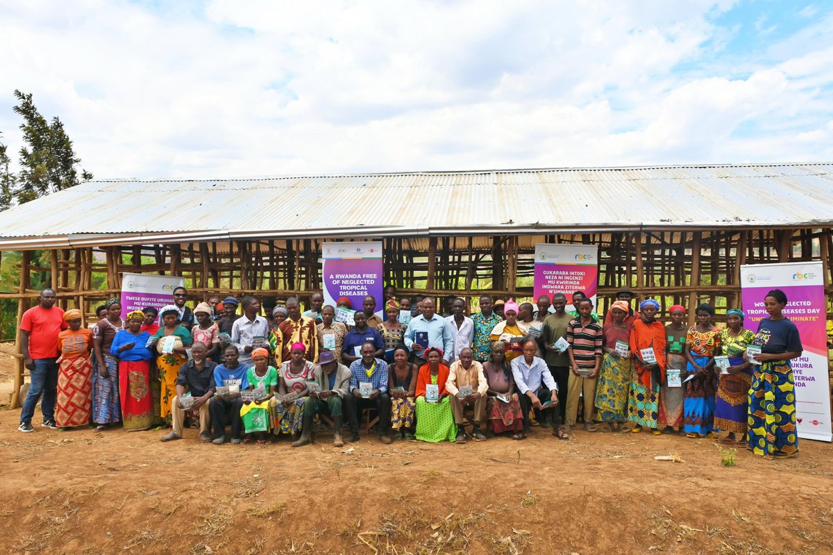 RwandaNGOForum's tweet photo. Reaching Those Most at Risk, Right Where They Work

This week, @RwandaNGOForum conducted targeted Interpersonal Communication (IPC) sessions and supervision visits on Schistosomiasis and Soil-transmitted Helminths with high-risk groups, including marshland farmers and fishermen in @BugeseraDistr and @RuhangoDistrict because of their daily contact with freshwater, which is the main route of schistosomiasis transmission, these high-risk groups daily exposure to both SCH and STH.

Alongside @RBCRwanda,  @BugeseraDistr & @RuhangoDistrict teams, these sessions emphasised SCH/STH transmission, proper use of protective equipment, WASH practices (latrine use, ending open defecation near water bodies, handwashing with soap) as well as seeking early treatment.
All this is in support of the Interruption of Transmission (IoT) target of below 2% prevalence in focus areas by 2027 and aligned with the National NTD Strategic Plan 2026–2030, the @WHO  NTD Roadmap and the Kigali Declaration on NTDs.

#BeatNTDs  #EndNTDs