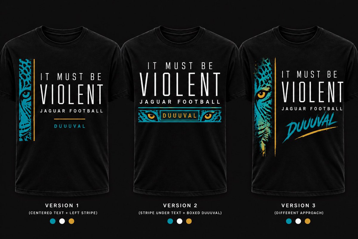 totallychad's tweet photo. Do you guys like these? Liam Coen has coined “it must be violent” this year and it may be the line of the season. These are AI, I’m not a designer. Would love to commission a local designer to use these as inspo to get it to the finish line, if enough people dig em. https://t.co/wPNR5Fy423