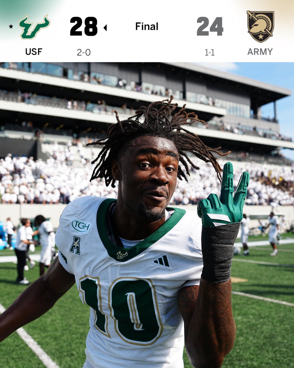 USFAthletics's tweet photo. 2-0 https://t.co/1DSl75iaYp