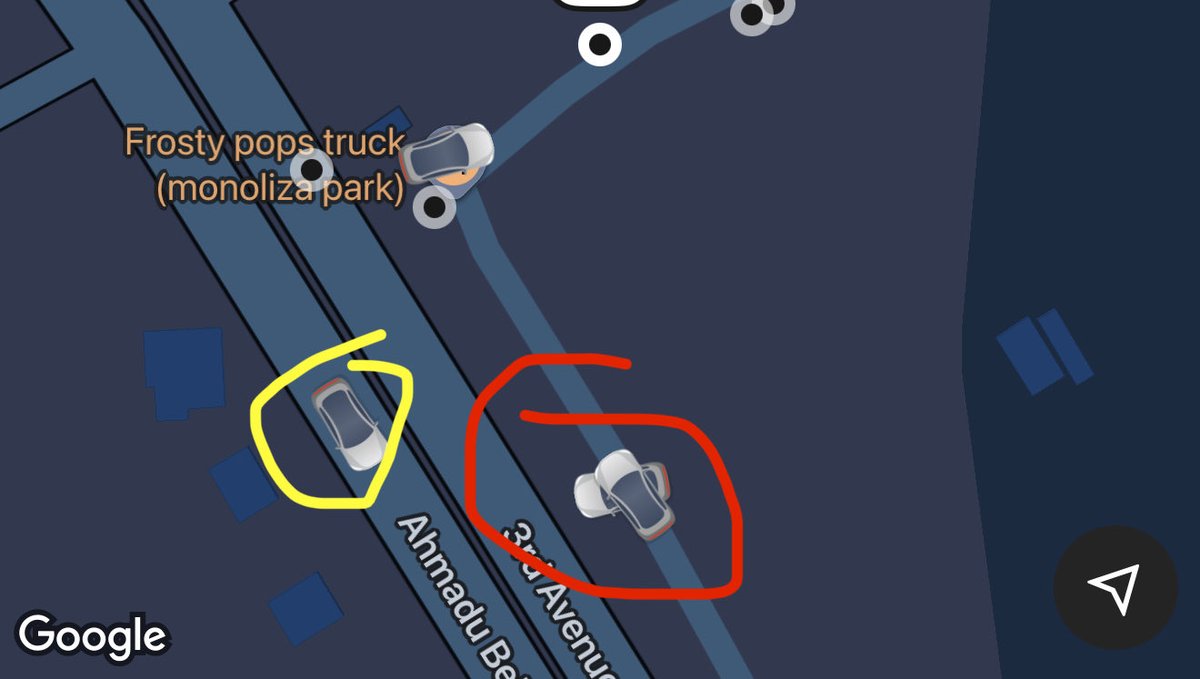0x0bytez's tweet photo. @iamdoyinadeyemo This one na random search, I just do now
Yellow - position changes likely just ended a ride
Red 2 drivers in same radius https://t.co/yJUycFuI1J