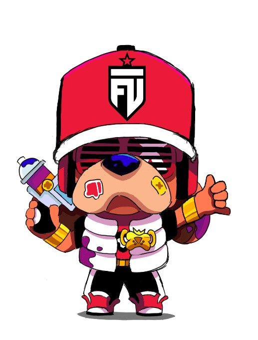 creisilol's tweet photo. Ruffs Esports skin concept for @FUTesportsgg 

Brawler selected by: @50Kiborg 

Ni idea de como hacerle una skin a ruffs, salió lo que salió, hope you like it https://t.co/1TBcMjeK2P