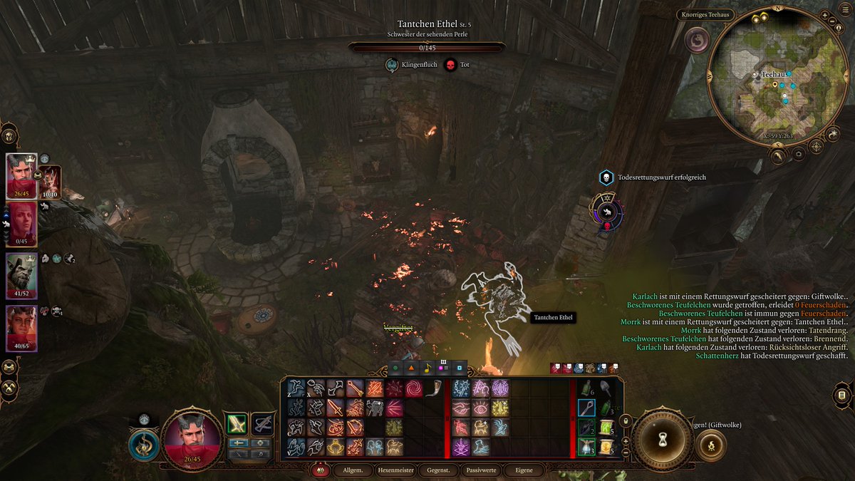 Modelik_'s tweet photo. Finally! After almost an hour of trying, Aunty Ethel is dead in her house on Tactician mode! #bg3 https://t.co/0q42g29Fin