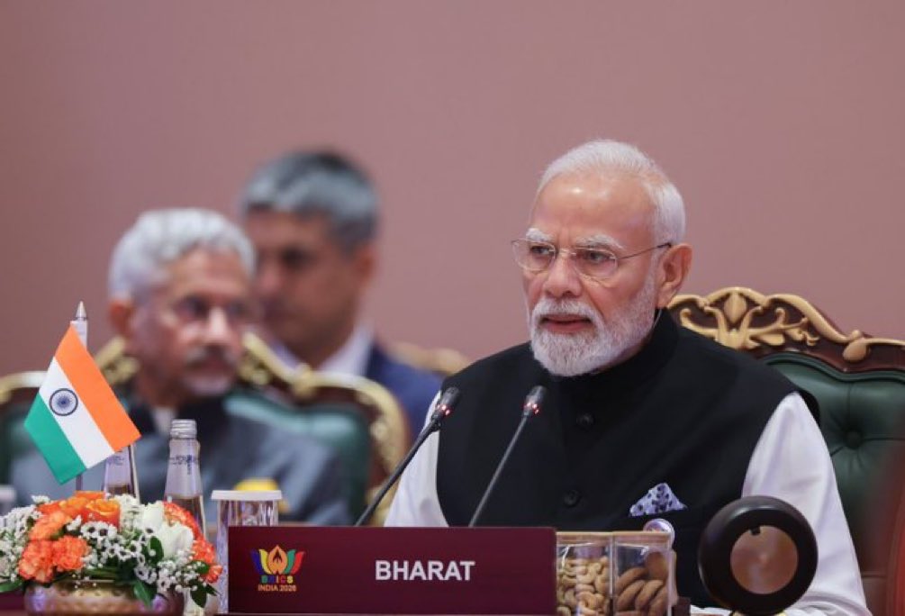 krco_sanjev's tweet photo. A defining moment for #BRICS2026! 🇮🇳

The adoption of the New Delhi Declaration reflects India’s leadership in building consensus, strengthening cooperation and advancing the voice of the Global South.

Proud of India’s contribution towards a more inclusive and sustainable world order. 🌍🤝

#BRICSSummit2026