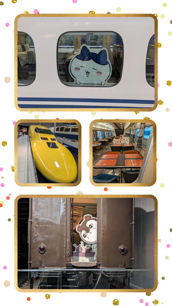 tomokam8's tweet photo. HBD会のあとはみんなでリニア・鉄道館にも行って来た
普段見ることがないドクターイエローを近くで見たり
昔懐かし食堂車を見ることが出来たり楽しかった～
JRの推し旅とコラボしてたから気づいたら写真撮りまくってた( *´︶`*)ｳﾌﾌ https://t.co/5YsugeLyie