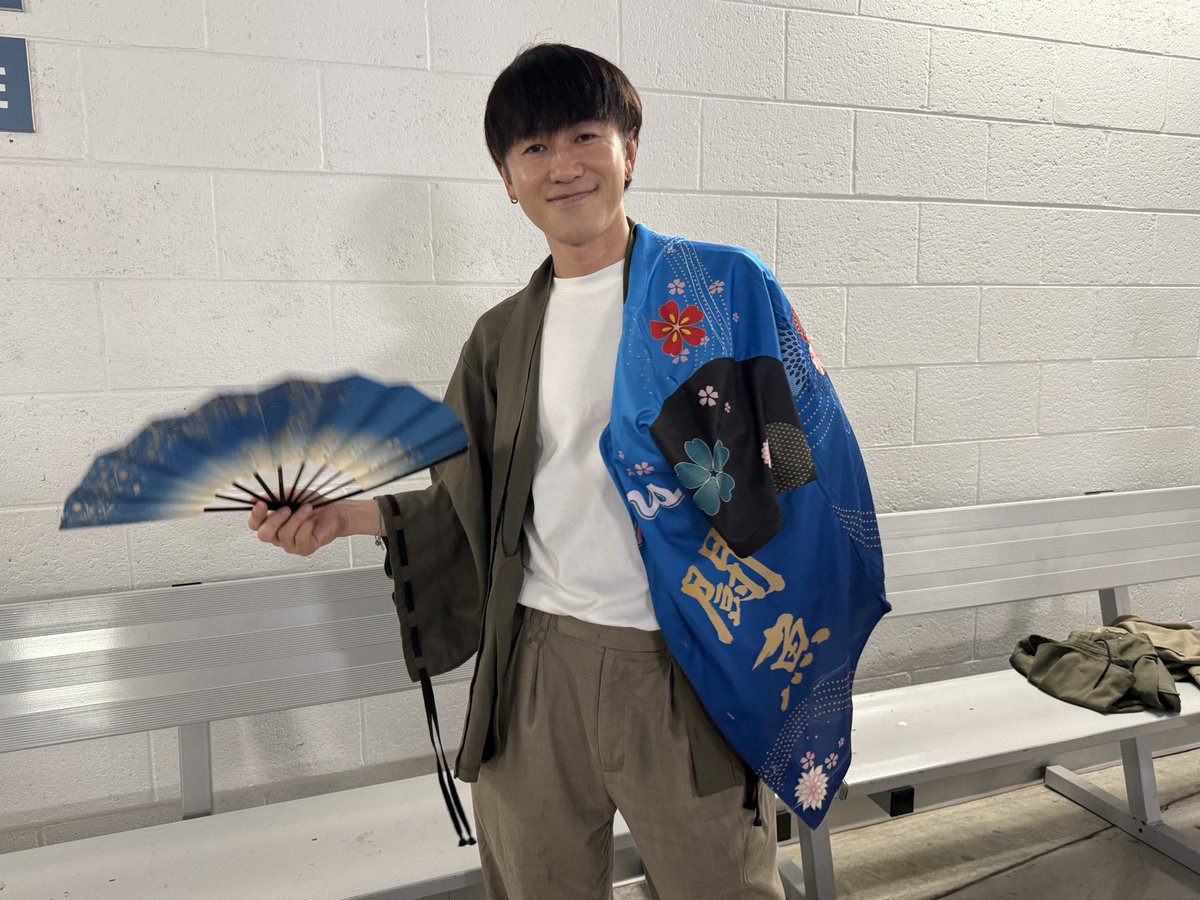 MasayaKotani's tweet photo. #マーリンズ #ドジャース ⚾️

本日はジャパニーズ・ヘリテージ・デイ🇯🇵

マイアミ在住のナオト・インティライミさんが君が代独唱📢

#FightinFish #dodgers 
@naotointiraymi https://t.co/x8IIpBr1qb