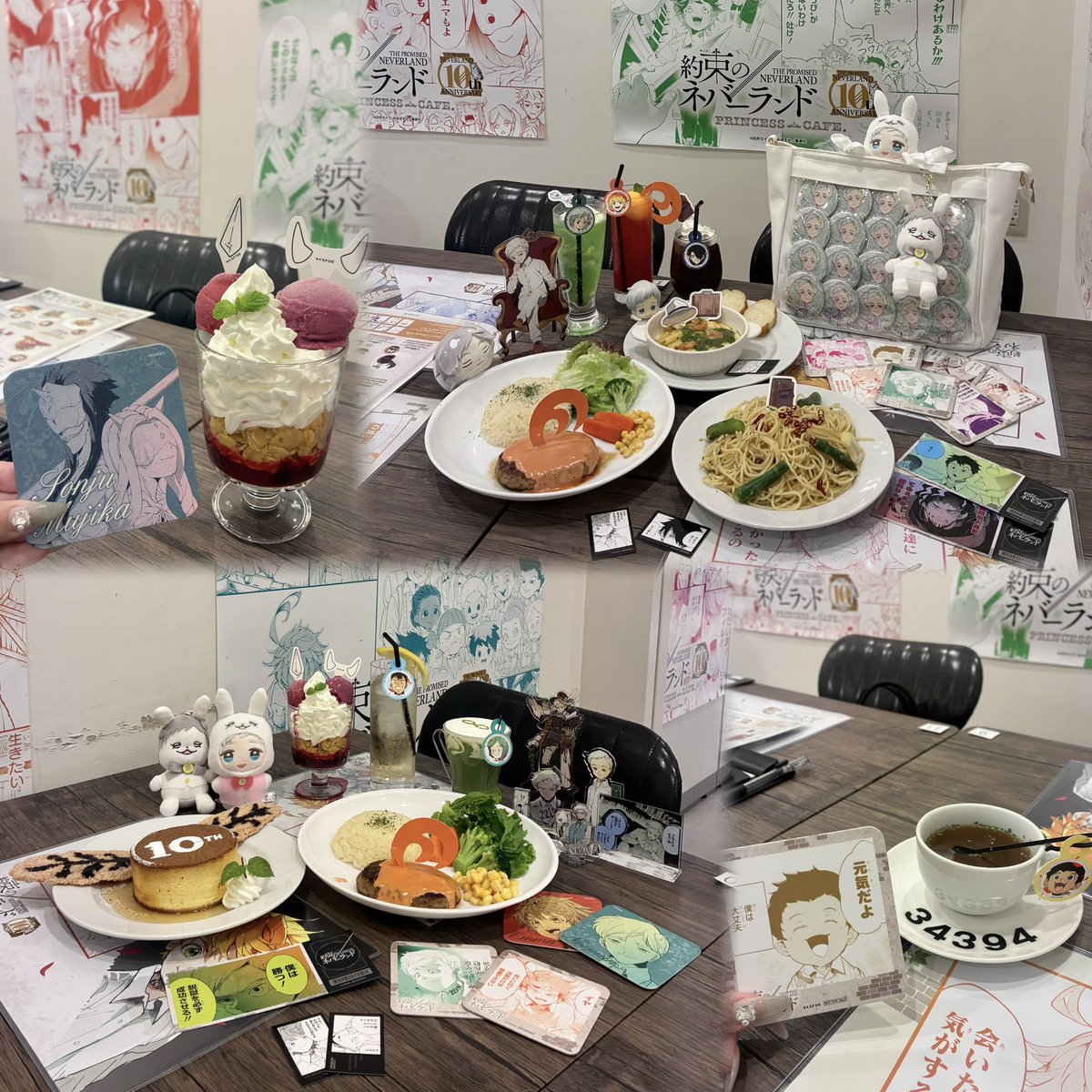 nomatann0321's tweet photo. 📚約ネバ10周年記念プリンセスカフェ👑

念願のコラボカフェ😭2日間の大阪遠征ほんとに約ネバのおかげで超充実でした❕全メニュー制覇できて、クオリティの高さにびっくり🙀
10周年という年に素敵なコラボカフェの開催ありがとうございました🙇‍

 #約束のネバーランド 
 #プリンセスカフェ https://t.co/Snoo8Ixp0d