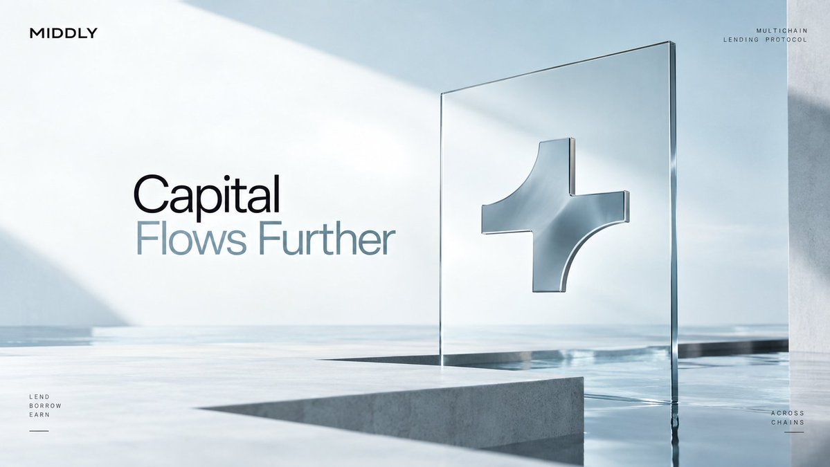 TryMiddly's tweet photo. Capital shouldn't have to stop at the borders of a single network.

Middly is building a multichain P2P lending protocol that connects lenders and borrowers through a simple onchain experience. Lenders can provide supported assets they already hold, while borrowers can access liquidity by using supported assets as collateral.

The idea is straightforward: connect available capital with people who need it, across multiple chains.

No unnecessary complexity. No complicated path between users.

Just a clearer way to lend, borrow, and move capital through the multichain ecosystem.

Middly is where capital meets opportunity.