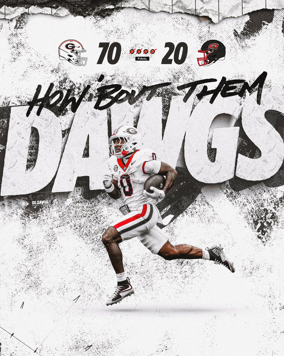 GeorgiaFootball's tweet photo. Unleashed the DaWgs 🐶 https://t.co/4rljWlzmT1